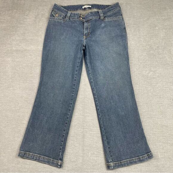 Lee Natural Bootcut Fits Just Below The Waist Denim Jeans Women’s  18W Petite - Picture 1 of 10